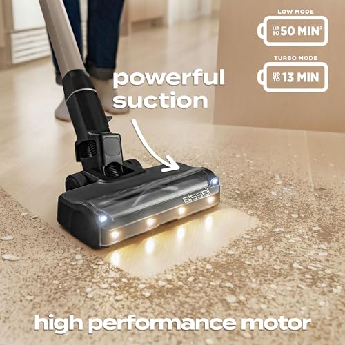 Bissell PowerClean FurGuard Self-Standing Cordless Vacuum w/Self-Cleaning Brush Roll, Wall Mount, Upholstery Tool & Bright Headlights, Amazon Exclusive Limited Edition Color, Coastal Clean, 4039A - style: PowerClean FurGuard Coastal Clean
