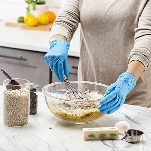 Comfy Package Synthetic Vinyl Blend Disposable Plastic Gloves Non-Sterile, Powder & Latex Free - size: Small