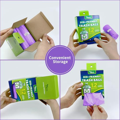 Small Trash Bags 1.2-Gallon: Bathroom Trash Bags 4.5L Small Garbage Bags for Bathroom Bedroom Office - (Purple, 120 Counts) - color: 1.2Gal-Purple-120pcs