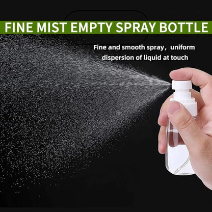 Empty Fine Mist Spray Bottle Travel Refillable Perfume Container Small Cosmetic Plastic Bottle for Face Hair Makeup 2 Pack - color: 3.4oz - Pack 2