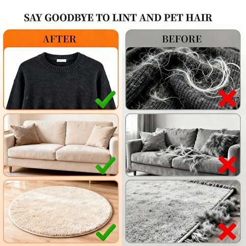 Pet Hair Remover,Static Electricity Grooming Mitt Tool,Machine-Washable for Dog Cat Hair Effortless Lint & Fur Remover for Couch,Carpet,Furniture & Car Seat（1PCS ）