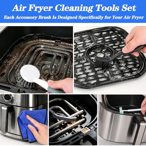 Air Fryer Cleaning Tools Kits, 9-Piece Airfryer Cleaner Brush Set, Air Fryer Accessories