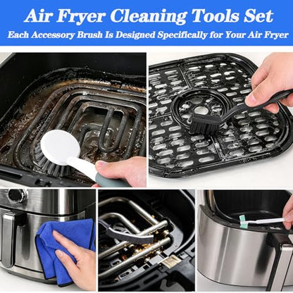 Air Fryer Cleaning Tools Kits, 9-Piece Airfryer Cleaner Brush Set, Air Fryer Accessories
