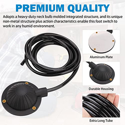 Air Foot Pedal, FEITON Air Foot Pedal Switch for Air- activated Drain Cleaning Machines, with 8' Long Hose for Ridgid K-400, K-380, K-3800, K750, K-7500, General, Spartan, Electric Eel, Trojan - color: Air Foot Pedal