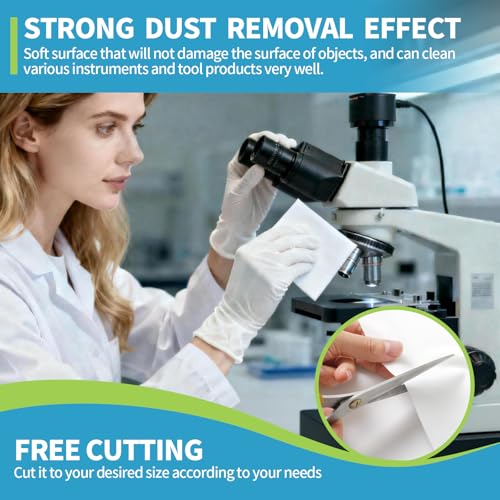 Creatyi 9"x9" 180 PCS Lint Free Cloth Cleanroom Wipers 100% Polyester Lint-Free Wipes Laser Sealed Edge Ultra-Fine Soft and Comfortable no Lint Rags (9"x9")