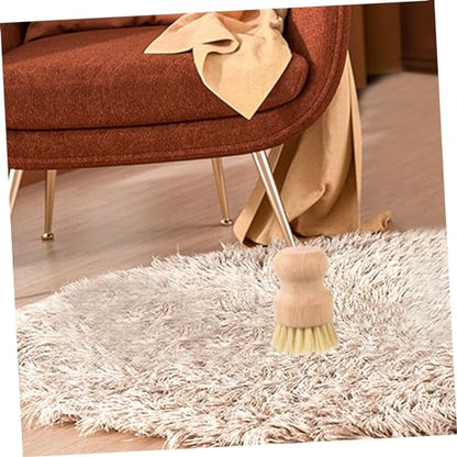 2pcs Palm Brush for Dishes Pots Sturdy Scrub Brush Odorless Bristles Multipurpose Kitchen Cleaning