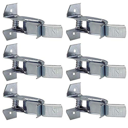 Heavy Duty Metal Gaint Spring Grip Clamp Tool Hanger Wall Orgainzer for Garage Closet Brooms and Mops Wall Mount Holder (Pack of 6) - size: Pack of 6