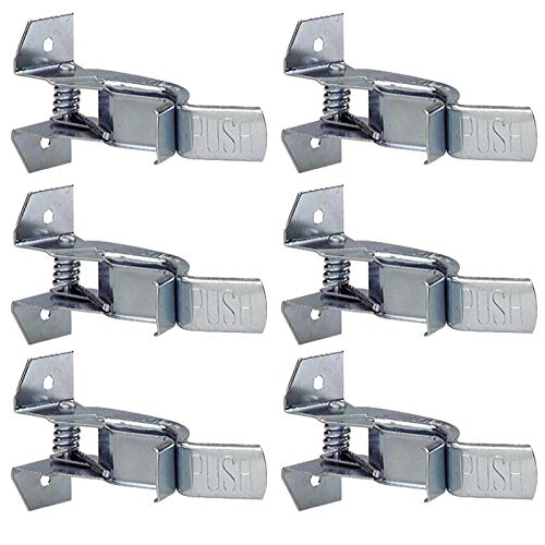 Heavy Duty Metal Gaint Spring Grip Clamp Tool Hanger Wall Orgainzer for Garage Closet Brooms and Mops Wall Mount Holder (Pack of 6) - size: Pack of 6