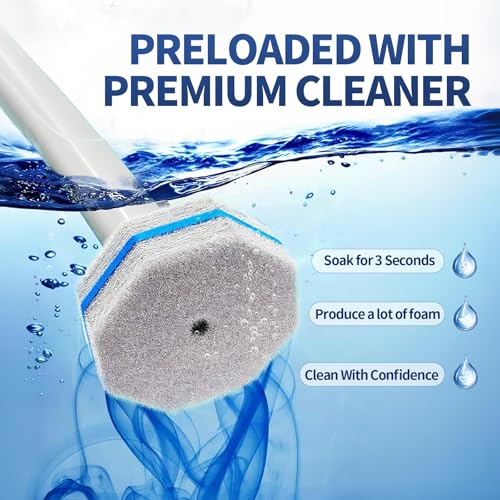 60PCS Toilet Wand Refills Compatible with Clorox Toilet Wand. Disposable Toilet Brush Refills. Bathroom Cleaning. Disposable Toilet Bowl. High-Density Disposable Toilet Brush Scrubber - style: 60 refflls（Without handle）
