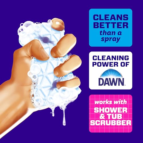 Mr. Clean Magic Eraser Sponge, Bathroom, Shower, Tub Cleaner, Soap Scum Remover, Bathroom Cleaning Supplies, Dawn Cleaning Power with Lavender Scent, Shower & Tub, 6ct - size: 1 Count (Pack of 6), style: Upgraded Version