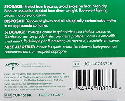 CURAD Powder-Free Vinyl Exam Gloves-50 ct