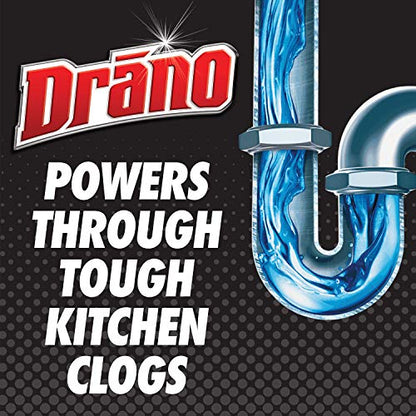 Drano Kitchen Granules Clog Remover, Commercial Line, 17.6 oz (Pack of 2) - size: 17.6 Oz (Pack of 2)