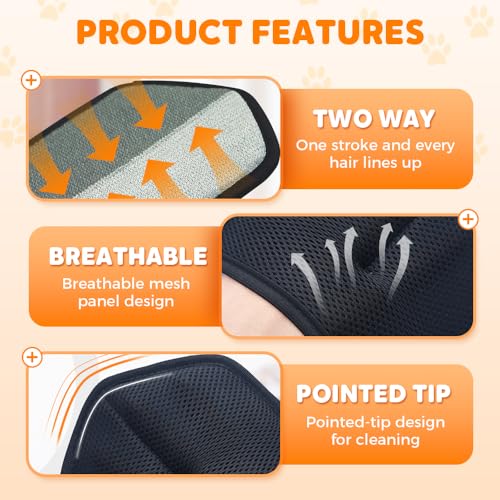 Pet Hair Removal Glove for Cats & Dogs, 2026 New Pet Hair Remover for Laundry, Reusable Electrostatic Pet Hair Remover Gloves (Black) - color: Black