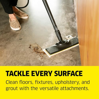 Kärcher Steam Cleaner, Multi Purpose, Power Steamer, Chemical-Free, 40 Sec Heat-Up, for Grout, Tile, Hard Floors, Appliances & More - SC 3 Easy Fix - style: SC 3 EasyFix