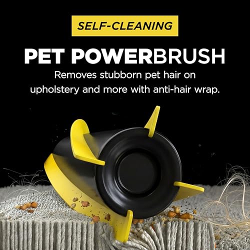 Shark UltraCyclone™ Pet Pro Plus Cordless Handheld Vacuum, Powerful Suction, Portable Vacuum for Car & Home, Pet Power Brush, Crevice Tool, Scrubbing Brush, XL Dust Cup, Brown, CH951BR1 - style: UltraCyclone Pet Pro Plus - Brown