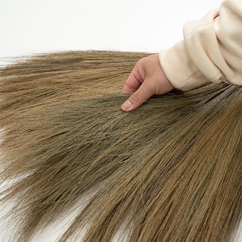 Vietnamese Straw Soft Broom with Long Handle - Sweeping Whisk Broom - with 51.18 inch Length