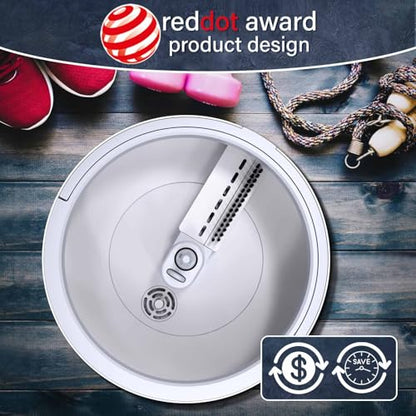 VENETIO Innowellclean Water Filtration Triangle Spin Mop and Bucket Set for Floor Cleaning - Self Wringing/Dry/Wet All-in-One Microfiber Mop System for Home Hardwood, Laminate, Tile (2 Pads) - style: SG01 - 2 Triangle Pads