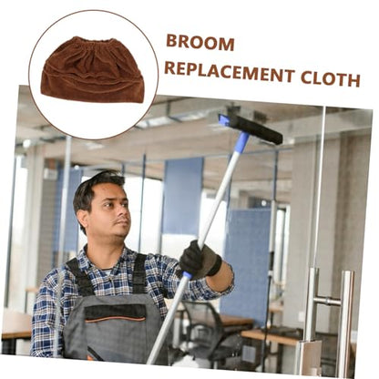 Hemoton 1pc Broom Cloth Cover Washable Sweeping Broom Cover for Household Cleaning Easy to Install Reusable Mop Cloth for Dust and Hair Removal Compatible with All Types