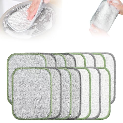 Multipurpose Wire Dishwashing Rags, 2025 New Wire Dishwashing Rags for Wet and Dry, Non Scratch Dishcloth Rag, Reusable Metal Scrubbing Pads Sponge Cloths for Kitchen Cleaning (20)