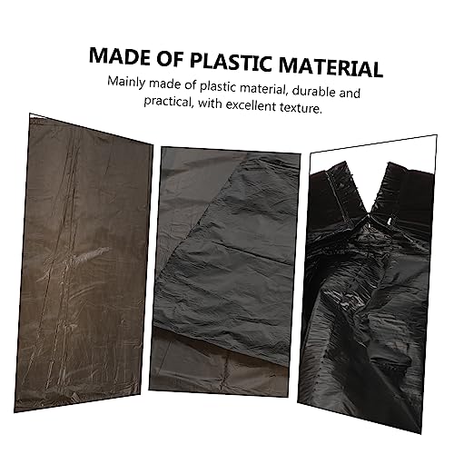 CALLARON Thickened Drawstring Garbage Bags 5-Pack Large Multi-Color Kitchen Trash Bags Sturdy Disposable Rubbish for Home and Office Use - color: black