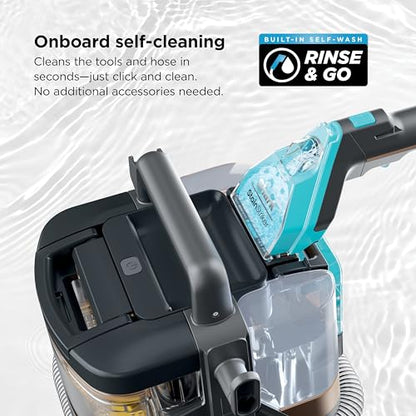 Shark StainStriker HairPro Portable Carpet, Upholstery and Area Rug Cleaner with Pet Mess and Hair Tools, Self Cleaning, Perfect for Car Interiors, 4 and Solution, Copper, PX251 - style: StainStriker w/ HairPro + 4 Tools