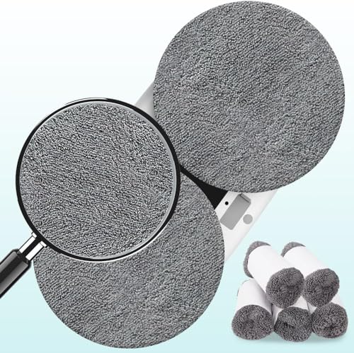 10 Pieces Microfiber Replacement Pads for W2/W3/X1 Window Cleaners, Reusable, Machine Washable (10) - color: Gray10