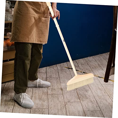 SECFOU Camping Broom Soft Bristle Floor Sweep Long Handle Broom Dust Brush for Indoor Cleaning