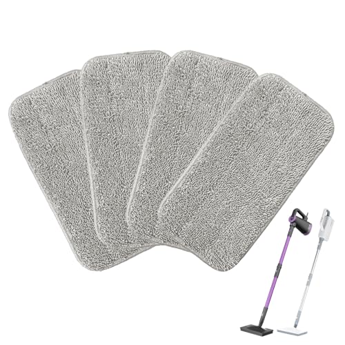 4 Packs Steam Mop Pads for SLSM-001 Steam Cleaner Handheld 6-in-1 Multi-Function Washable, Reusable Microfiber Steam Mop Cloth Replacement Mop Pads