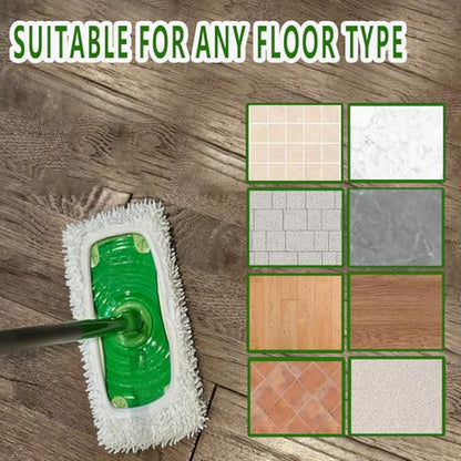 Reusable Microfiber Mop Pads Washable Wet Pads Compatible with Refills for Swiffer Sweeper Wet & Dry Sweeping Cloths Mop Head Replacement for Household Cleaning - size: White 4PCS