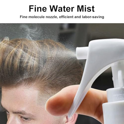 Spray Bottle For Hair, Ultra Fine Mist Leakproof Reusable Water Mister, Continuous Mister Spray Bottle for Hairstyling, Skin Care, Cleaning and Plants, Durable Portable Design(Blue, 50ml)