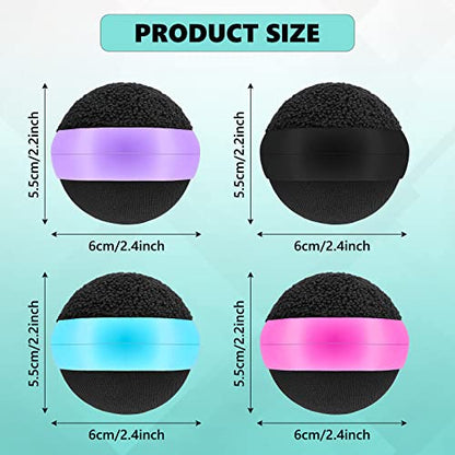 Suclain 4 Pack Screen Cleaner Balls Car Phone Screen Cleaning Cleaner Ball Microfiber Touch Cleaning Ball for Easter Computer Laptop Phone Monitor(Black, Blue, Rose Red, Purple) - color: Black, Blue, Rose Red, Purple