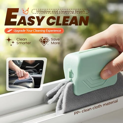 Magic Window Track Cleaner, 2026 New Handheld Window Groove Cleaning Brush Tool Set, Cleaner Brushes for Window lides Gaps Tile Lines Shutter Slats Car Vents & Narrow Gaps (3, Gray) - color: Gray