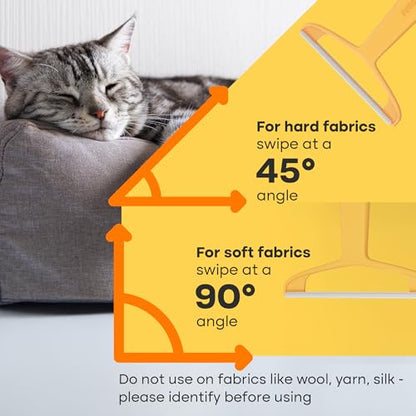 Pro Pet Hair Removal Tool – Dog & Cat Hair Scraper for Carpet, Couch, and Car – Reusable Carpet Hair Removal Tool & Fur Scraper for Upholstery, Rugs, Furniture, and Car Interiors - color: Pro