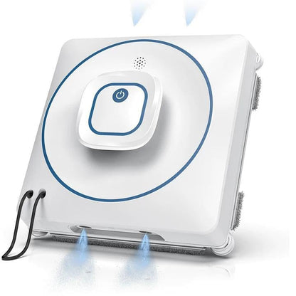 Window Cleaner Robot with 4 Cleaning Modes, 8000Pa Suction Dual Direction Auto-Spray Window Cleaner, Intelligent Path, Edge Detection, Remote Control, 15-Stage Anti-Fall System for Windows