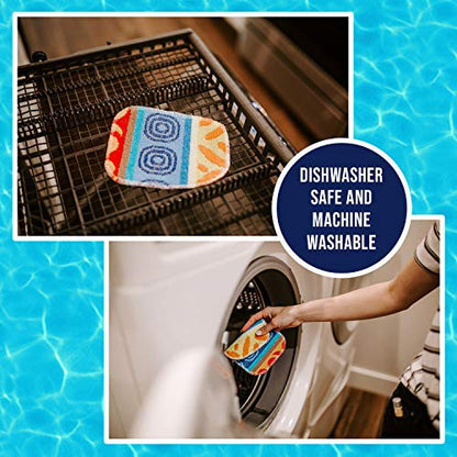Scratchless Cleaning Pad (2 Pack) for Cleaning Kitchen, Bathroom and Household | Great for Non-Stick Cookware | Reusable | Long-Lasting | Environmentally Friendly