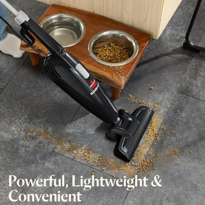 Bissell 2033M Featherweight Stick Lightweight Bagless Vacuum and Electric Broom with Crevice Tool for Hard Floors and Carpets, Black - style: Black