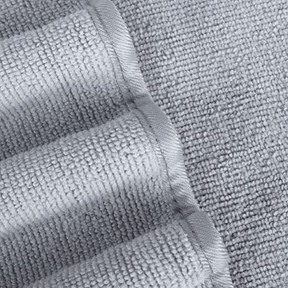 POLYTE Quick Dry Lint Free Microfiber Hand Towel, 16 x 30 in, Set of 4 (Gray) - color: Gray