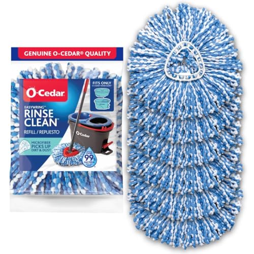 O-Cedar RinseClean Spin Mop Microfiber Refill, 1 CT (Pack of 6) - size: 6-Pack