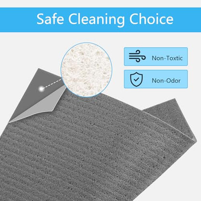 HOMEXCEL Swedish Dishcloths for Kitchen 10 Pack, Sponge Dish Cloth for Counters & Washing Dishes, Reusable and Absorbent Paper Towels, Grey - color: Grey