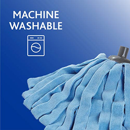 O-Cedar Microfiber Cloth Wet Mop,Blue/Red