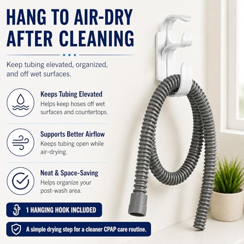 CPAP Cleaning Kit with 40 x 50 cm Thick Silicone Drying Mat, Collapsible Wash Basin, 78.7 in Hose Brush for 22 mm & 15 mm Tubing, Detail Brush, Hook & Mesh Bag for CPAP/BiPAP Hose & Mask Care - color: Pro