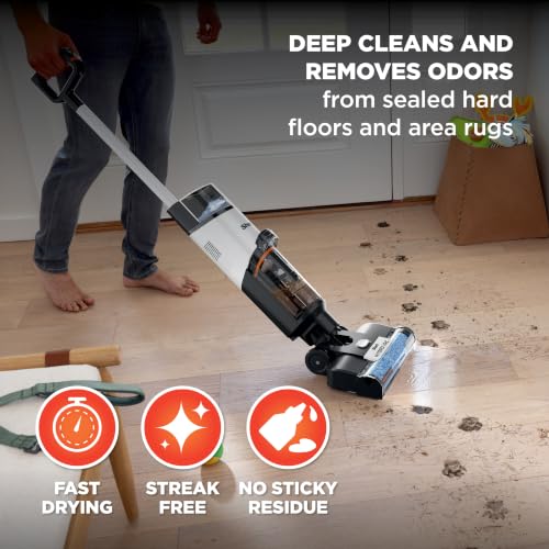 Shark | Wet Dry Vacuum Cleaner | Vacuum and Mop Combo | HydroVac MessMaster | 3-in-1 Self-Cleaning + Powerful Suction | 2 Brushrolls & 2 Solutions Included | Hardwood Floor & Area Rug Cleaner | AW261 - style: Cordless w/ Premium