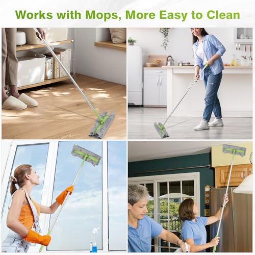 HOMEXCEL Microfiber Glass Cleaning Cloths-6PK, 16"x14" Lint Free Window Cleaning Cloth, Glasses, Mirrors, Screens, Stainless Steel, Premium Magic Cleaning Cloth for Glass and Window Cleaner - color: Multicolor