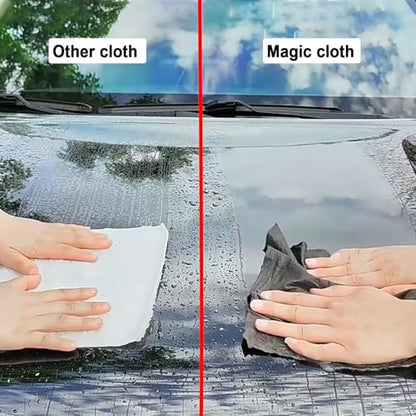 Thickened Magic Cleaning Cloth, 2026 New Streak-Free Reusable Glass Cleaning Cloth Rags, Lint-Free Absorbent Microfiber Towels for Cars, Kitchen, Window, Mirrors (5, 12x16 in) - size: 12x16 in