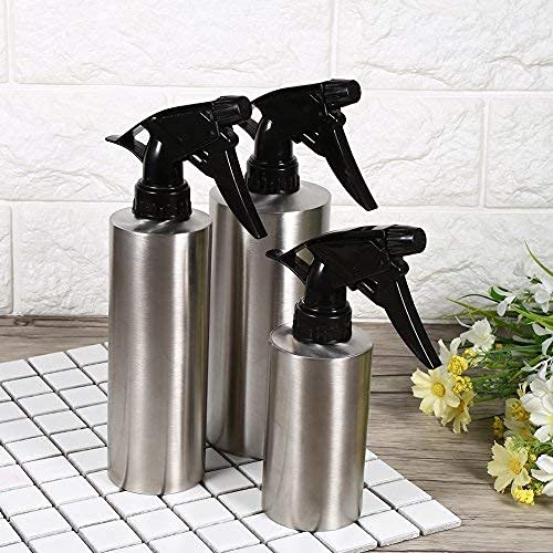 Fdit Stainless Steel Hand Pressing Watering Can with Spray Nozzle (550ml)