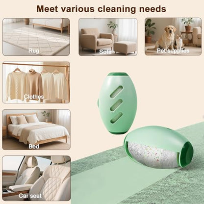 Extra Sticky Reusable Lint Roller for Pet Hair & Clothes - Heavy Duty Washable Travel Size, Portable Home Quick Clean Lint Remover