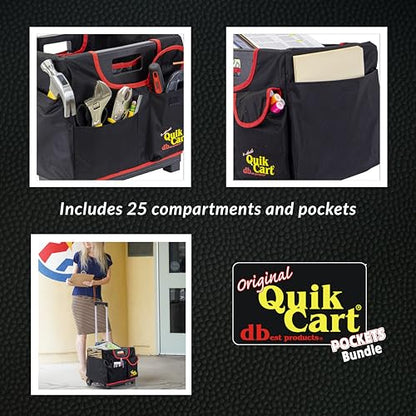 dbest Products Quik Cart Pockets Bundle Sport Rolling Crate - color: Black, style: Sport Bundle