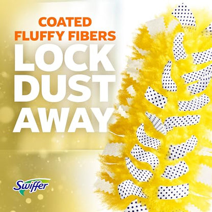 Swiffer Duster Kit with 3 ft Extendable Handle, Heavy Duty Dusting Starter Kit with 3 Refills, for Ceiling Fans, Vents and Hard to Reach Places - size: 4 Piece Set