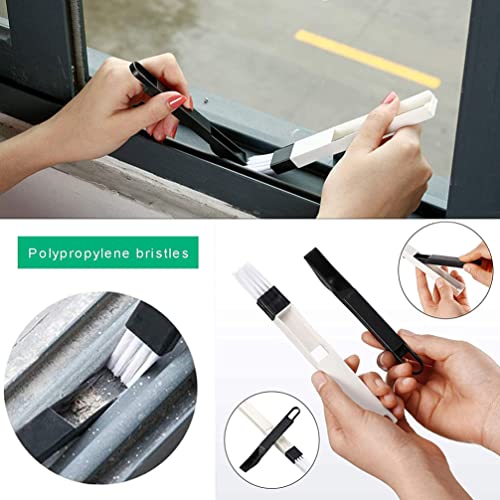 8pcs Handheld Groove Gap Cleaning Tools Door Window Track Cleaning Tools Groove Corner Crevice for Sliding Door Tile Lines Shutter Car Vents Air Conditioner Keyboard