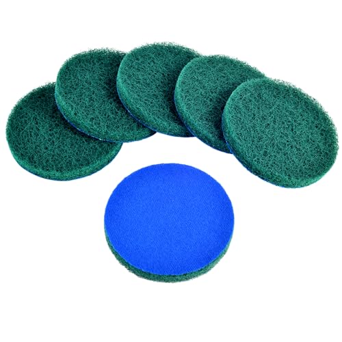Kichwit 6-Pack Replacement Scrub Pads, Super Abrasive, Green (5 Inch) - color: Green - Very Abrasive
